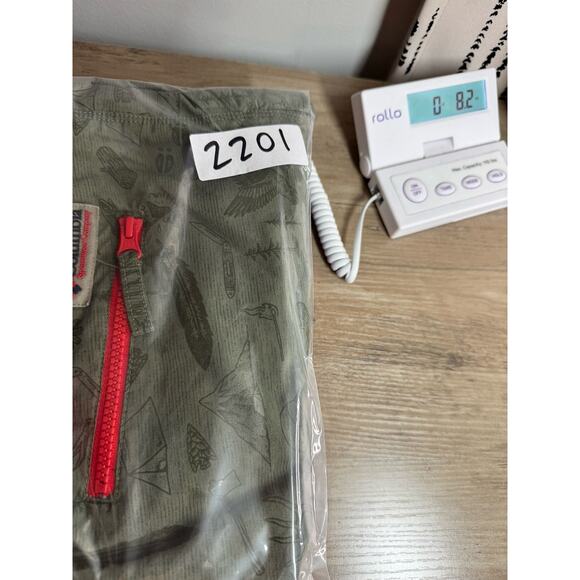 Columbia Womens Hiking Shorts XL Green Organic Cotton Camping Print Outdoor GORP - Picture 13 of 13